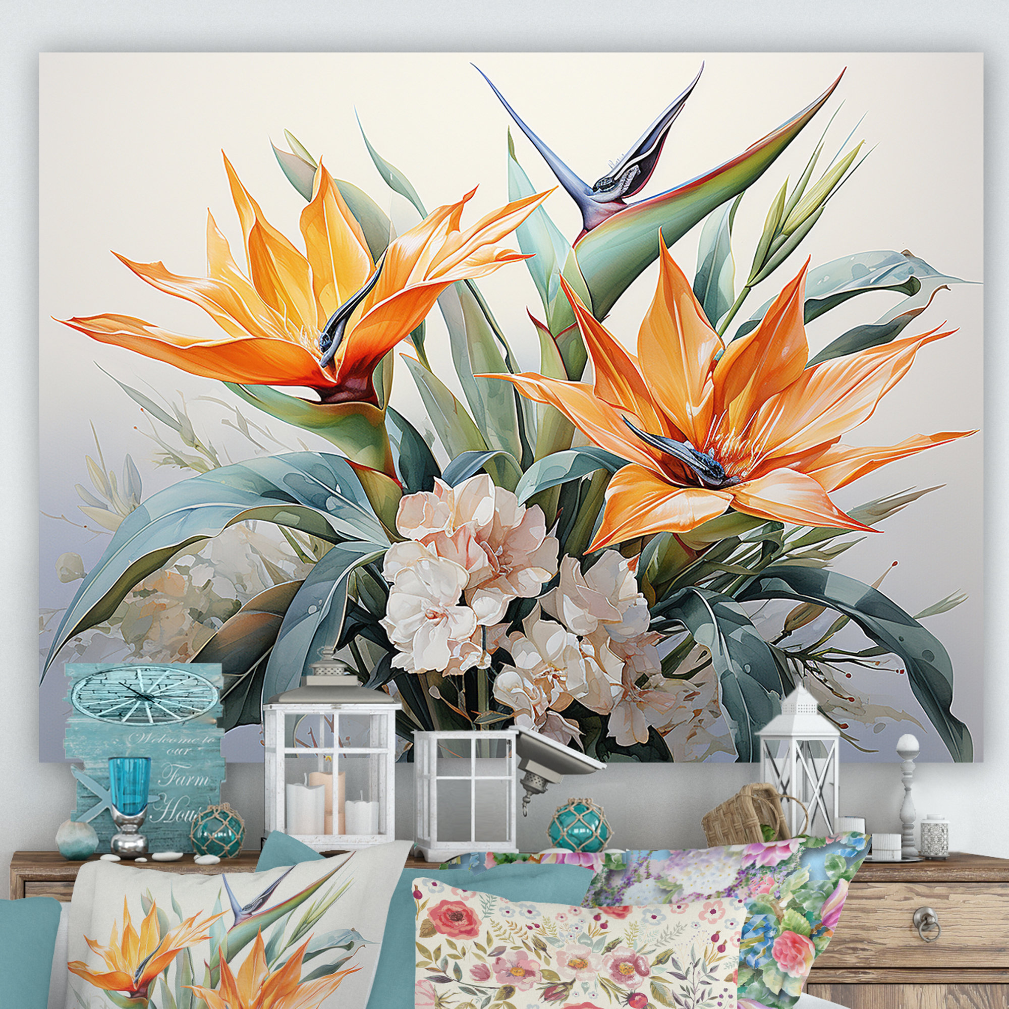 Design Art Birds Of Paradise Minimalism Dream II - Birds Of Paradise